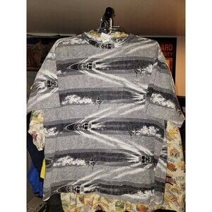 Vintage Bluewater Wear Tee Cut And Sew Size Medium M Rare Aop Nautical